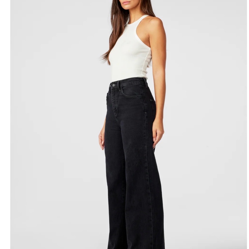 Triarchy Onassis Black Wide-Leg Jeans (Size 28) - Picture 12 of 13